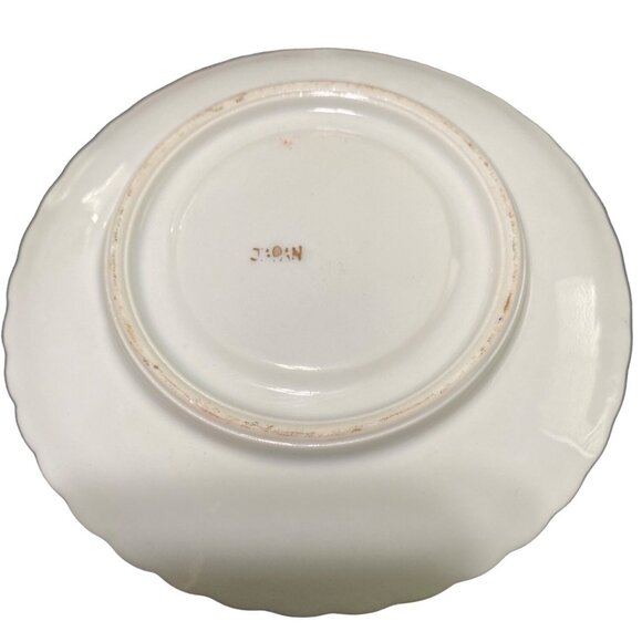 Vintage Japanese Teacup & Saucer Set Gold & Orange Design - Picture 4 of 13